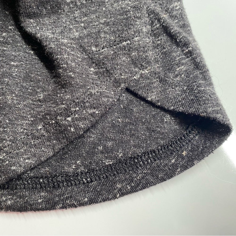 Victoria's Secret Sexy Black Heather V-Neck Quarter Button Down Top Lg Petite A - Picture 5 of 7